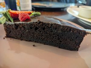 Valentins cake at Mazā Terapija in Riga