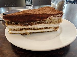 Tiramisu at Mazā Terapija in Riga