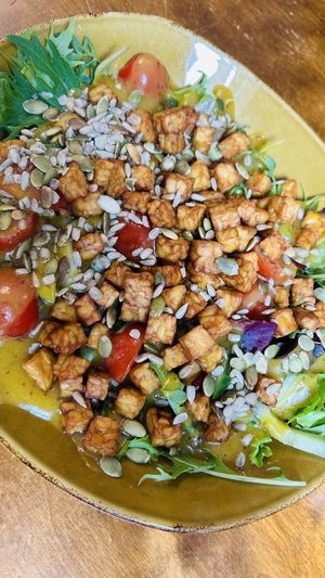 Tempeh salad  at Mazā Terapija in Riga