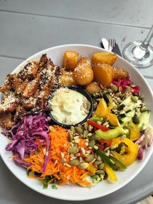 Kebab bowl!!! Sooo good at Mazā Terapija in Riga