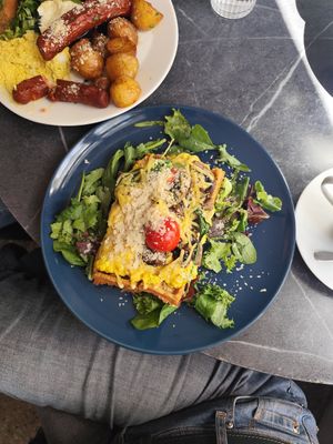 Savoury waffle at Mazā Terapija in Riga