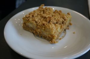 Rhubarb Tart at Mazā Terapija in Riga