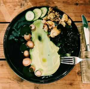 Vegan "sea scallops" at Mazā Terapija in Riga