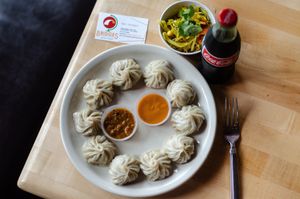 Momo

Nepalese style dumplings filled with your choice of filling! at Bridges Nepali Cuisine - Northside in Cincinnati