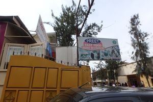 Outside Signage at Preet Fast Food in Kigali