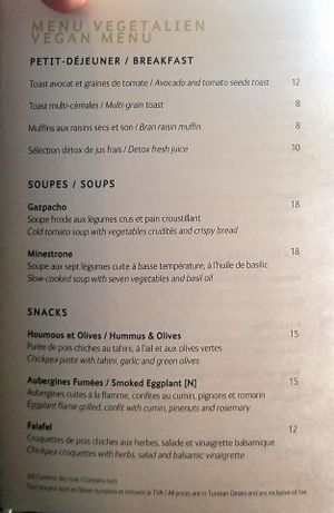 Soups and snacks at Azur - Four Seasons Hotel in Tunis