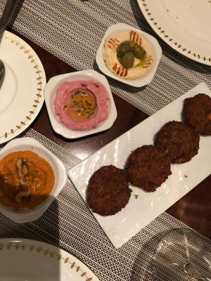 Falafel starter  at Azur - Four Seasons Hotel in Tunis