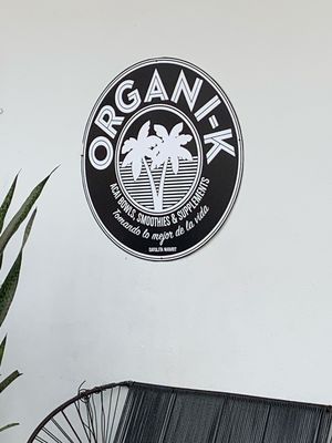Sign at Organi-K in Sayulita