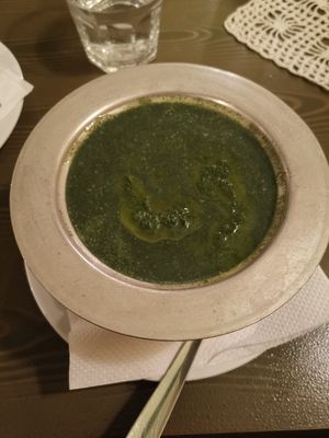 Spianch soup at The Singing Nettle - Žara iz duvara in Sarajevo
