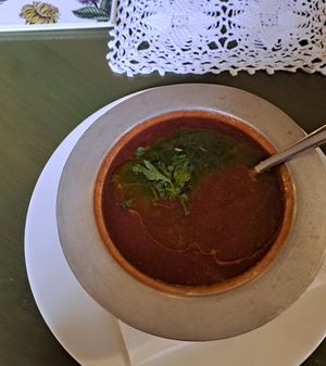 povrtna čorba - vegetable soup at The Singing Nettle - Žara iz duvara in Sarajevo