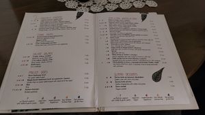 Menu at The Singing Nettle - Žara iz duvara in Sarajevo