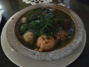 Veganski sahan ('no-meat balls') at The Singing Nettle - Žara iz duvara in Sarajevo