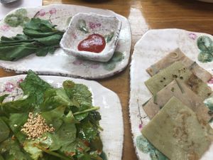 Buckwheat pancake  at Mountain Veg Table in Gangreung
