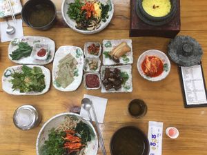 Bibimbap for two at Mountain Veg Table in Gangreung