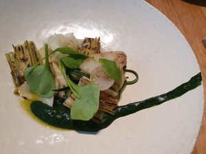 course 1 of 4 course menu (55€) at Naturell in Ghent