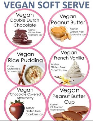 Dozens of Unique Non-Dairy Soft Serve Flavors you will find no where else!  Lot of toppings to customize your soft serve.   All you can swirl flat rate daily!  We don't weight your cup! at Tasti D Lite and Planet Smoothie in Santa Monica