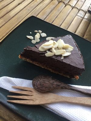 chocolate cake - sooo smooth melting at Nourish Restaurant in 
