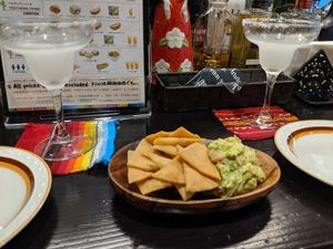 Chips and guacamole at Tortacos in Kumamoto