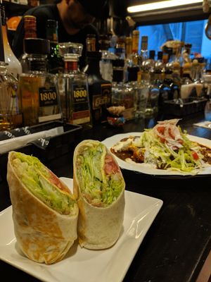 Vegan burrito at Tortacos in Kumamoto