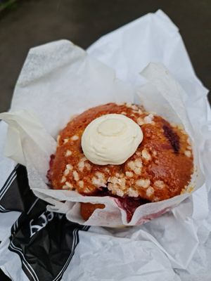 Strawberry and cream muffin at Coughlans Bakery - Beckenham in Beckenham