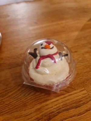 Snowman cupcake at Coughlans Bakery - Beckenham in Beckenham