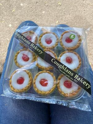 Cherry bakewells at Coughlans Bakery - Beckenham in Beckenham