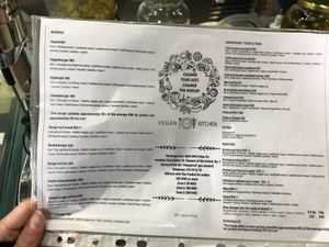 Menu Page 2 at Vegan 365 Kitchen in Skopje