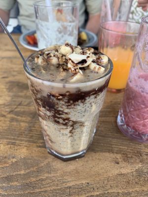 Chia pudding ‘snickers’   at Vegan 365 Kitchen in Skopje