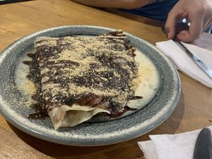 The biggest crepe I’ve ever seen for less than 4€   at Vegan 365 Kitchen in Skopje