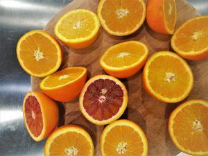 Freshly squeezed orange juice at Vegan 365 Kitchen in Skopje