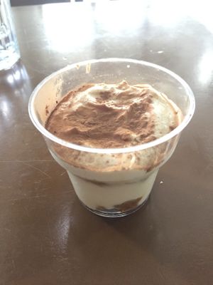 Tiramisu at Vegan 365 Kitchen in Skopje