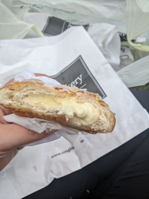 Lemon yum yum croissant at Coughlans Bakery - Godstone in Godstone