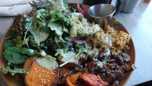 Amazing salad at Tribal All Day Cafe in Dallas