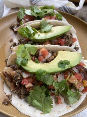 Walnut sausage tacos  at Tribal All Day Cafe in Dallas