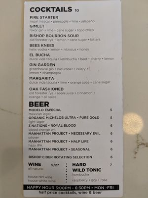 Adult beverages at Tribal All Day Cafe in Dallas