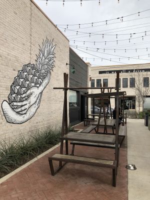 Outdoor patio at Tribal All Day Cafe in Dallas