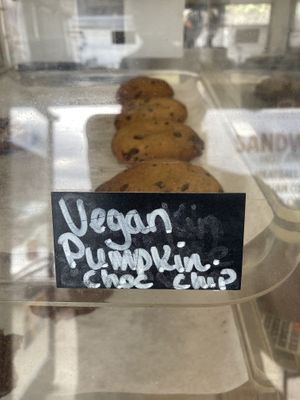 Vegan pastries when available  at DJ's Pizza and Bakeshop in Ocean View