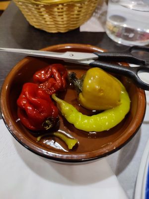 Extra chilli peppers at Garibolo in Bilbao