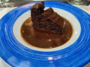 Chocolate cake at Garibolo in Bilbao