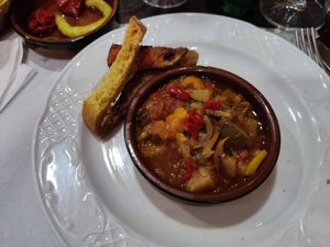 Vegetable stew at Garibolo in Bilbao