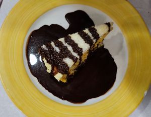 Carrot cake at Garibolo in Bilbao