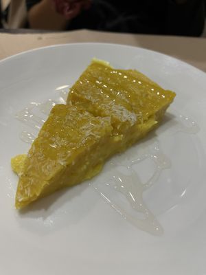 Postre de naranja y coco  at Garibolo in Bilbao