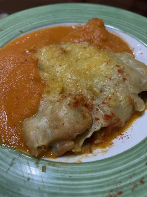 Canelones veganos  at Garibolo in Bilbao