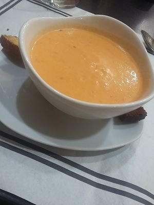 Salmorejo (similar to gazpacho) at Garibolo in Bilbao