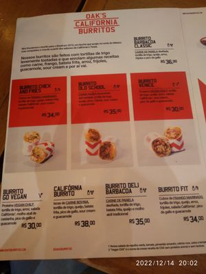  at Oak's Burritos in Rio De Janeiro