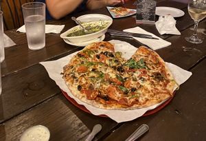Vegetarian version from friends  at Red House Pizza in San Diego