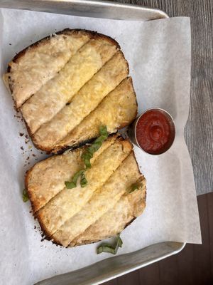 Garlic cheezy breadd  at Red House Pizza in San Diego