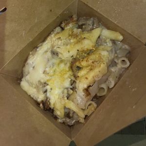 baked mac and cheese  at Red House Pizza in San Diego