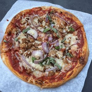 animal lovers pizza😍  at Red House Pizza in San Diego