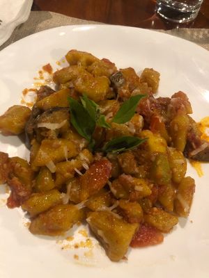 Squash gnocchi  at Luca Loko in San Juan Siquijor